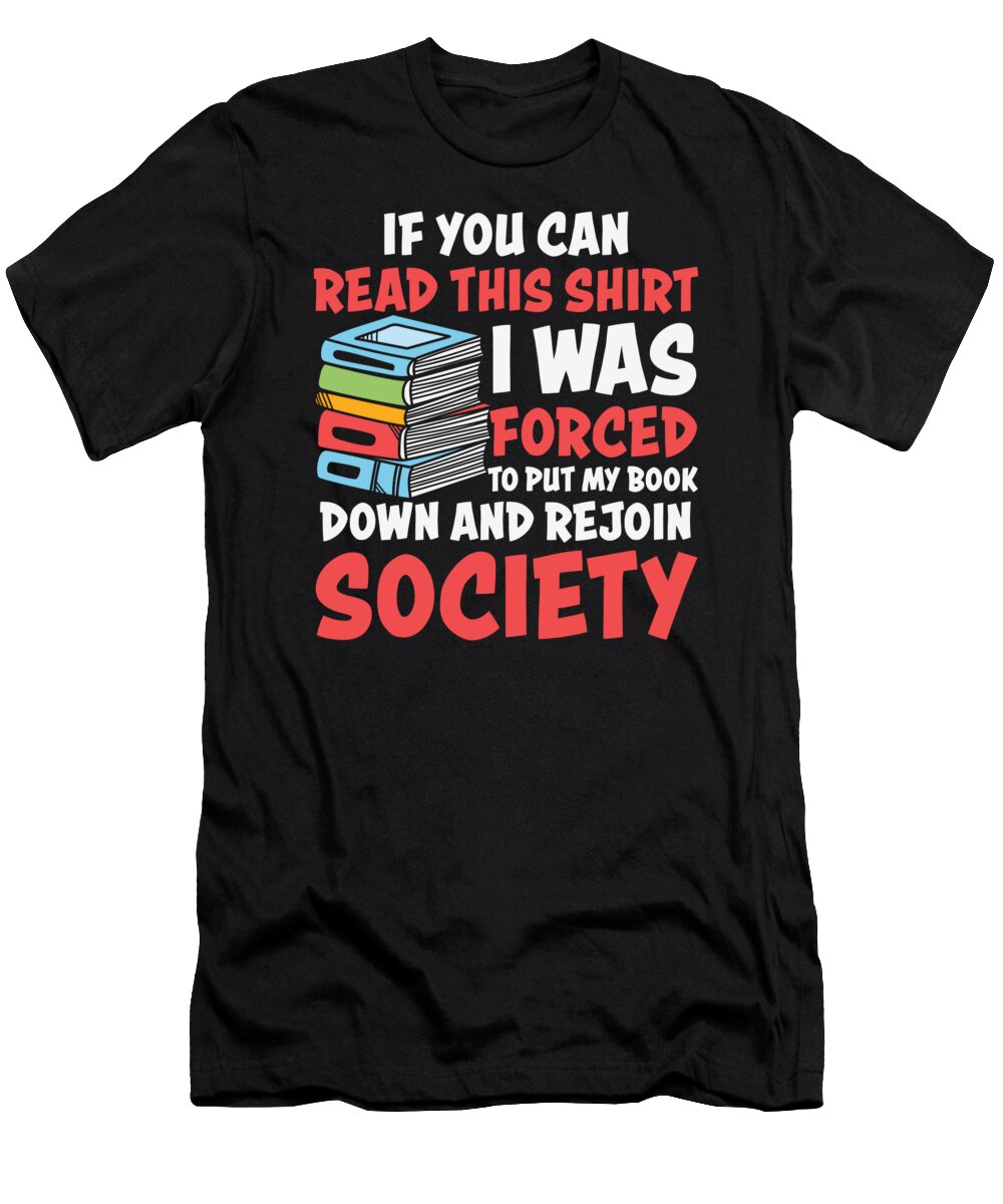 1 Funny Antisocial Book Lover Saying Sweet Birdie Studio T-Shirt