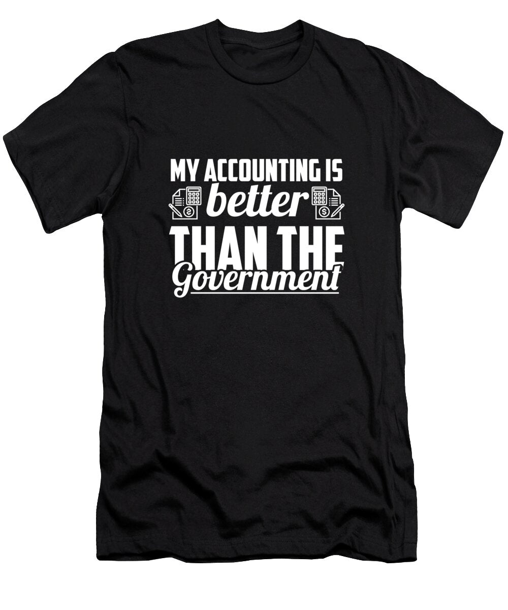 1 Funny Bookkeeper Finance Bookkeeping Cpa Senior Accountant Crazy Squirrel T-Shirt