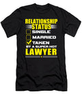1 Funny His and Her Gift Idea Lawyer Relationship Status Haselshirt T-Shirt
