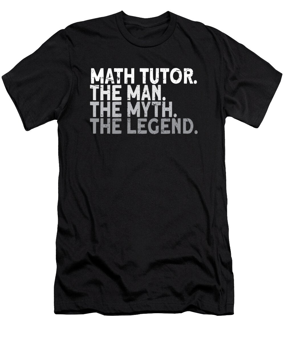 1 Funny Math Teacher Education School Educator Math Tutor Crazy Squirrel T-Shirt