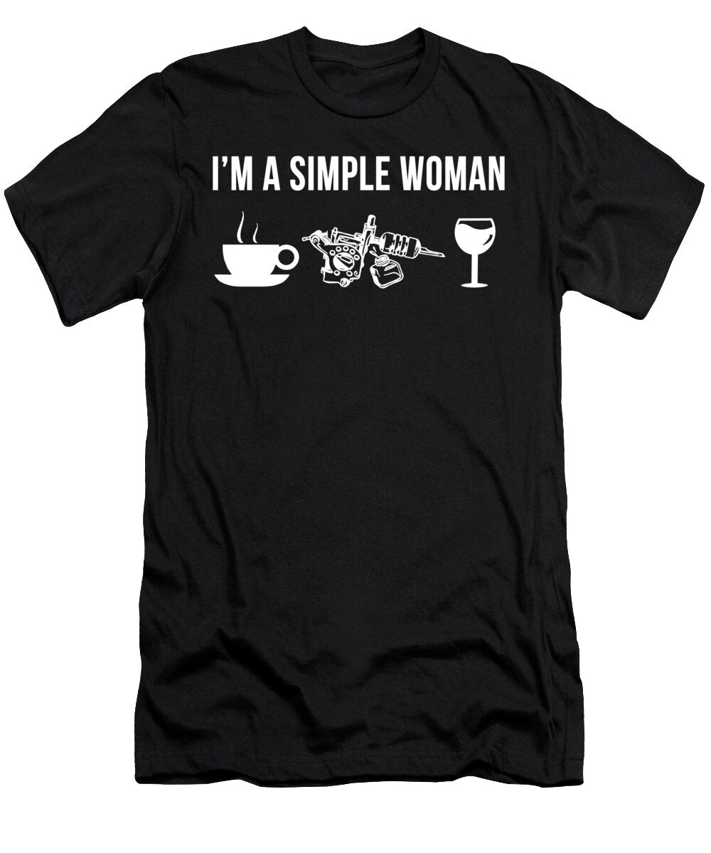 1 Funny Tatzoo Artist Job Career Simple Man Lukas Davis T-Shirt