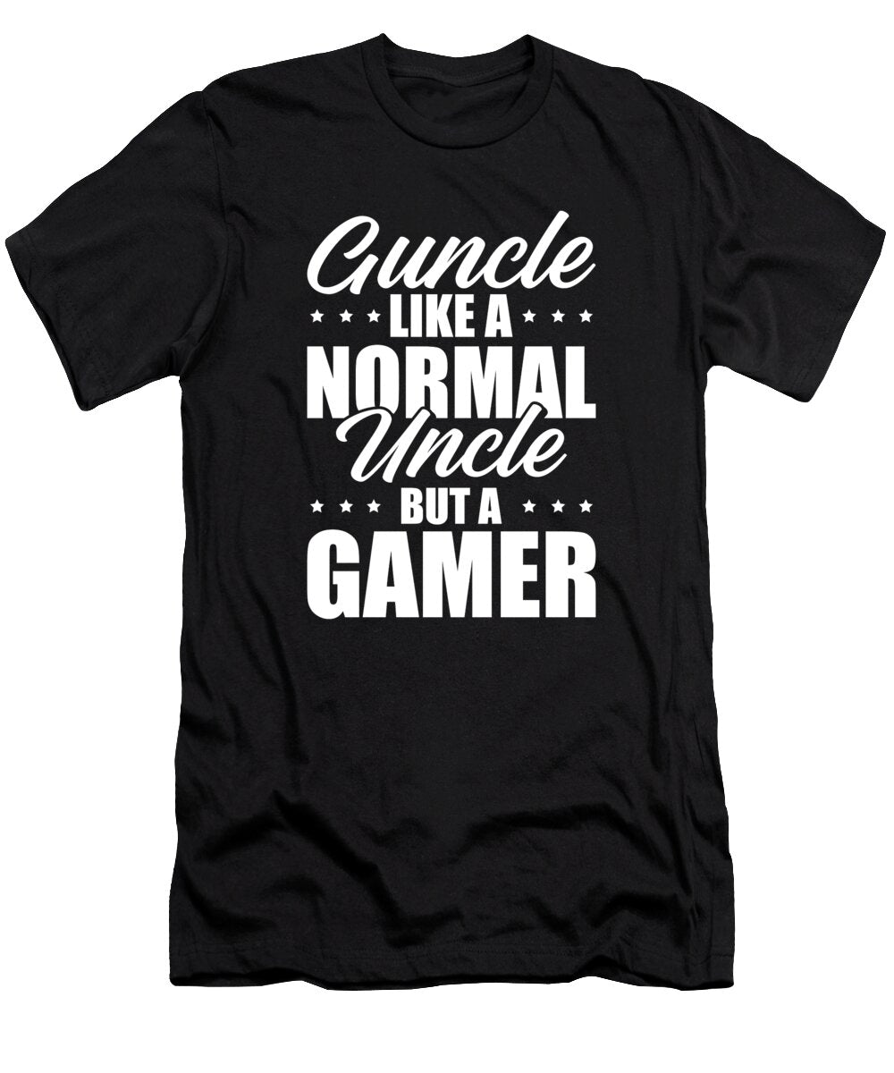 1 Gamer Uncle Gaming Video Games Crazy Squirrel T-Shirt