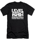 1 Gaming 12th Birthday Year Old Gamer Level 12 Unlocked Crazy Squirrel T-Shirt