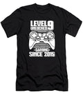 1 Gaming 9th Birthday Video Year Old Gamer Level 9 Unlocked Crazy Squirrel T-Shirt