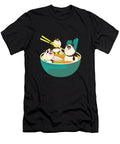 1 Giant Panda Bears in Japanese Ramen Noodle Bowl Cute and Funny Animal Art Designs T-Shirt
