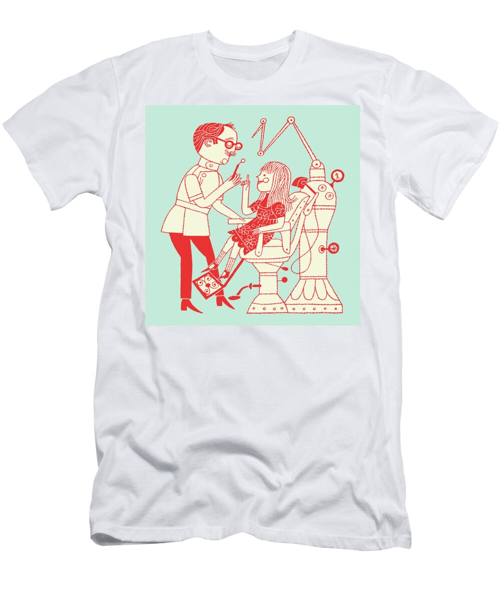 1 Girl At the Dentist Csa Images T-Shirt