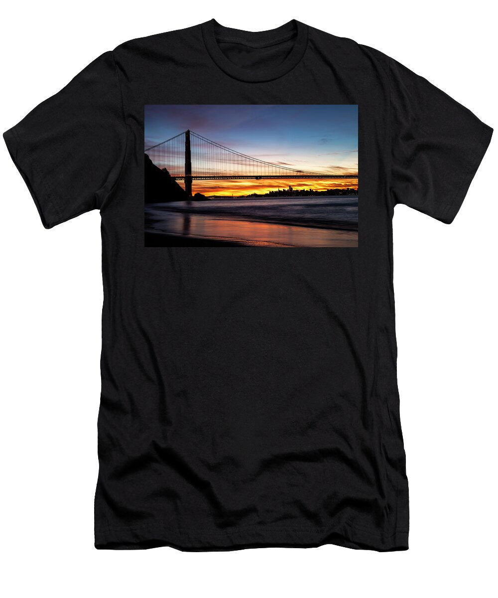 1 Golden Gate At Dawn Rick Pisio T-Shirt