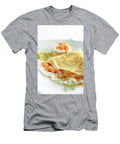 1 Gourmet Crepe Pancake with Sour Cream Tzatziki and Smoked Salmon Jm Travel Photography T-Shirt
