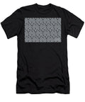 1 Gray and Black Geometric Shape Pattern Petite Pattern Minimal Graphic Designs T-Shirt