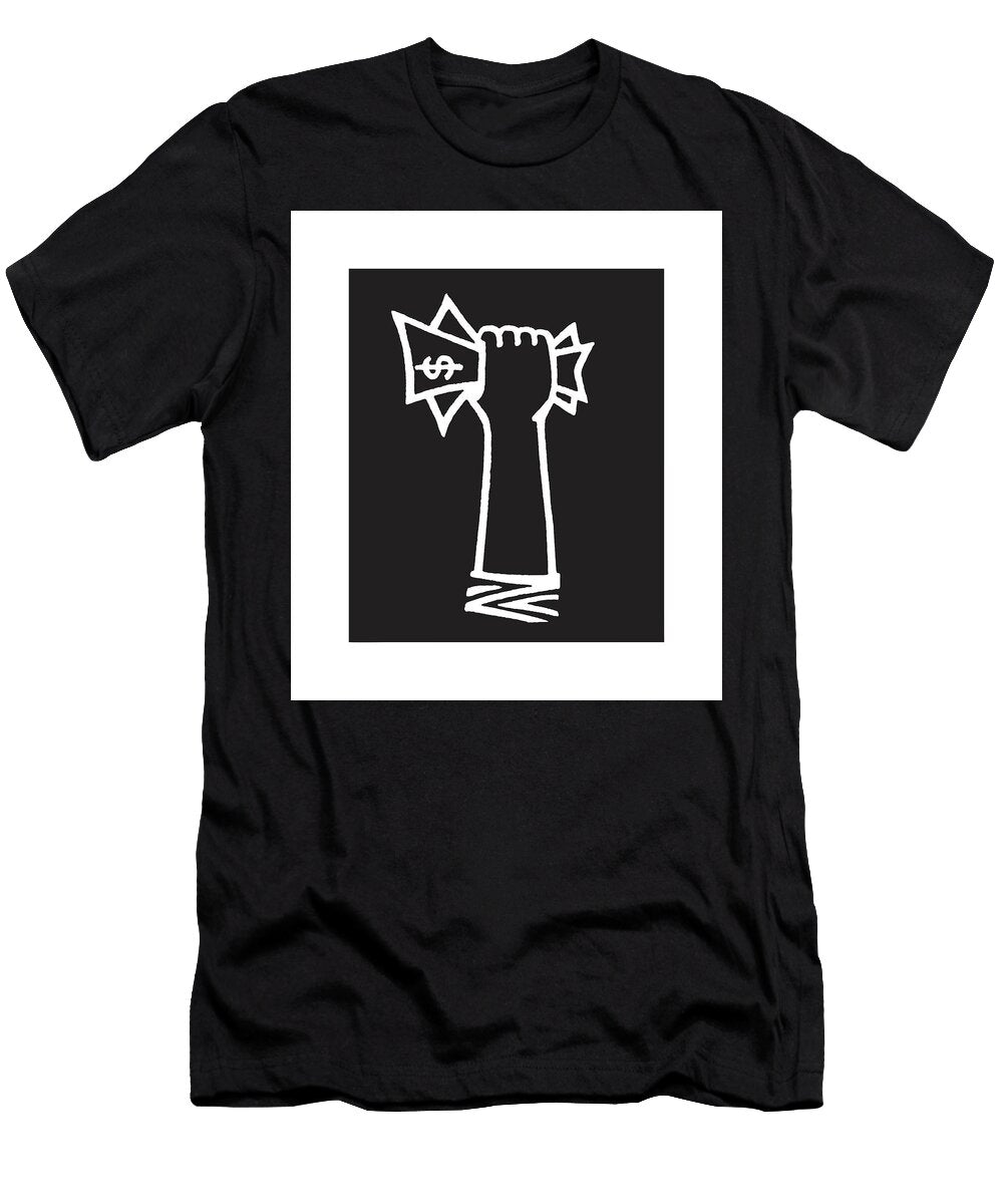 1 Hand Clutching Money Csa Images T-Shirt