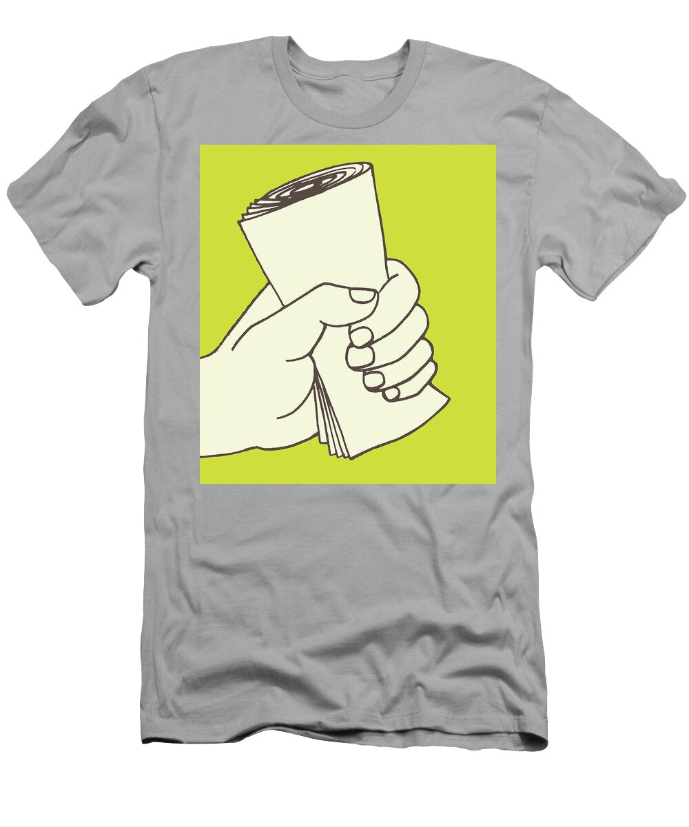 1 Hand Grasping Paper Csa Images T-Shirt