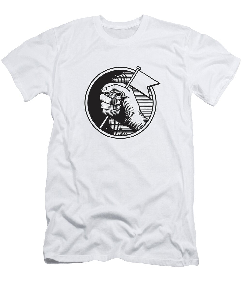 1 Hand Holding a Flag Csa Images T-Shirt