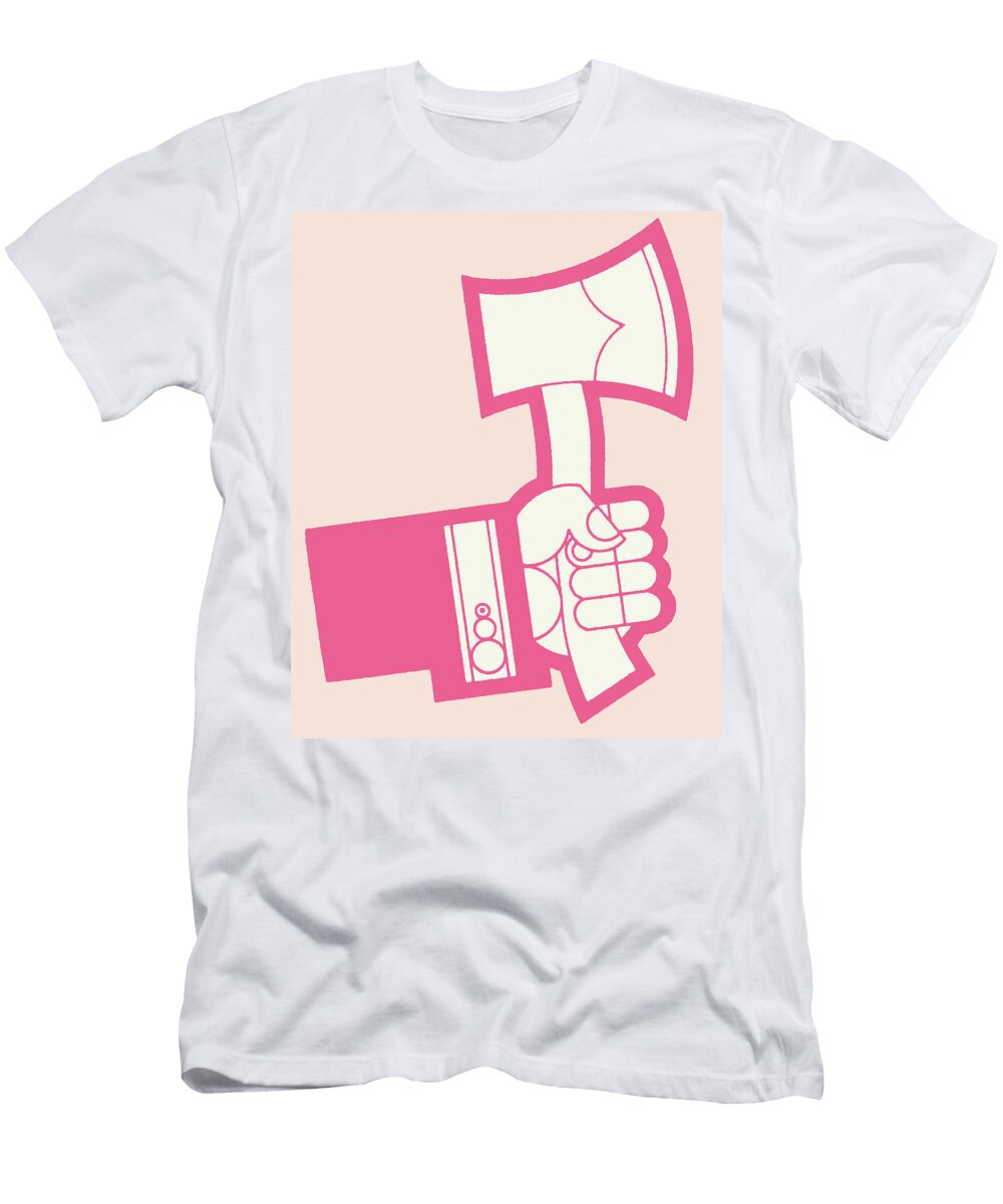 1 Hand Holding Hatchet Csa Images T-Shirt