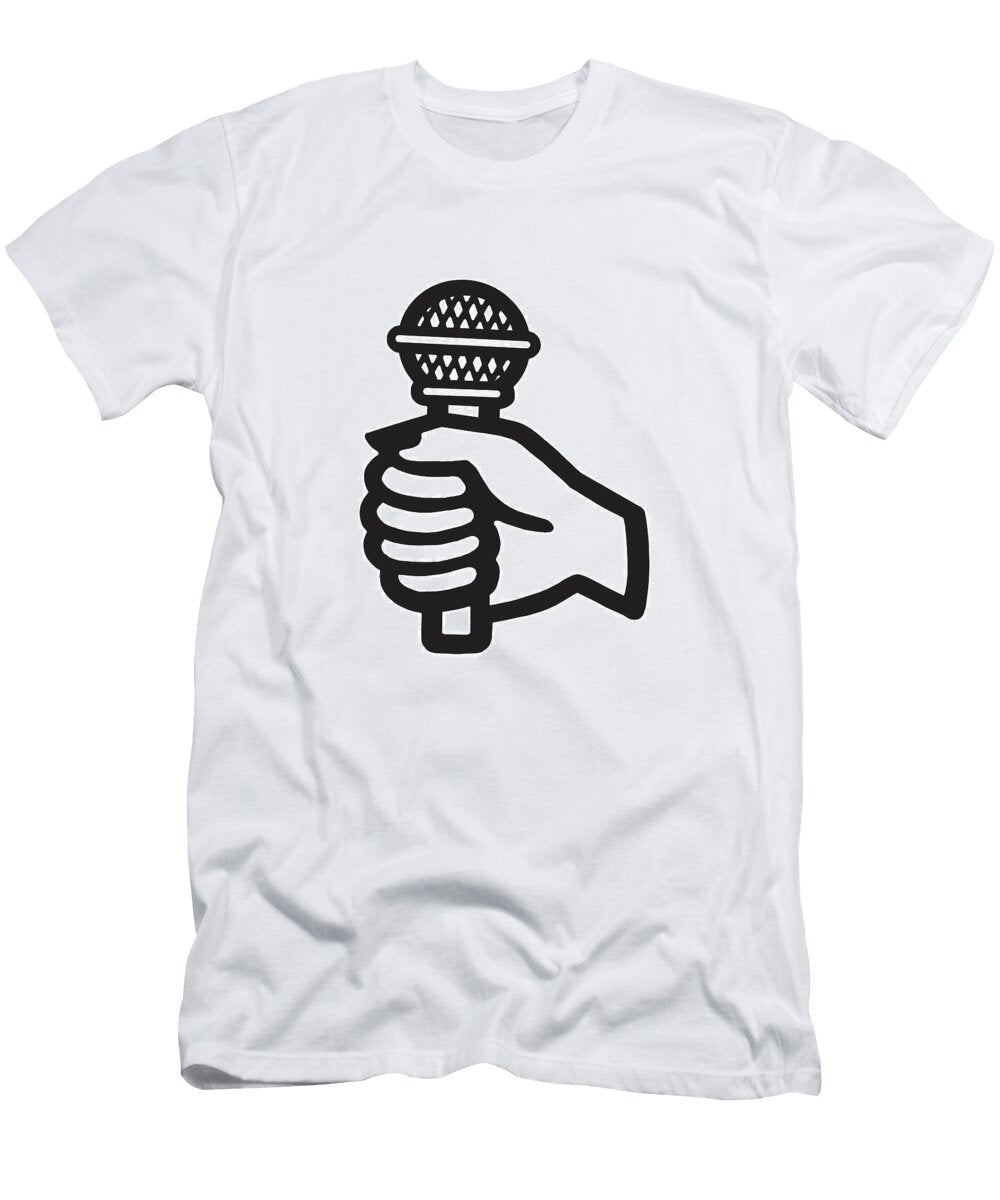 1 Hand Holding Microphone Csa Images T-Shirt