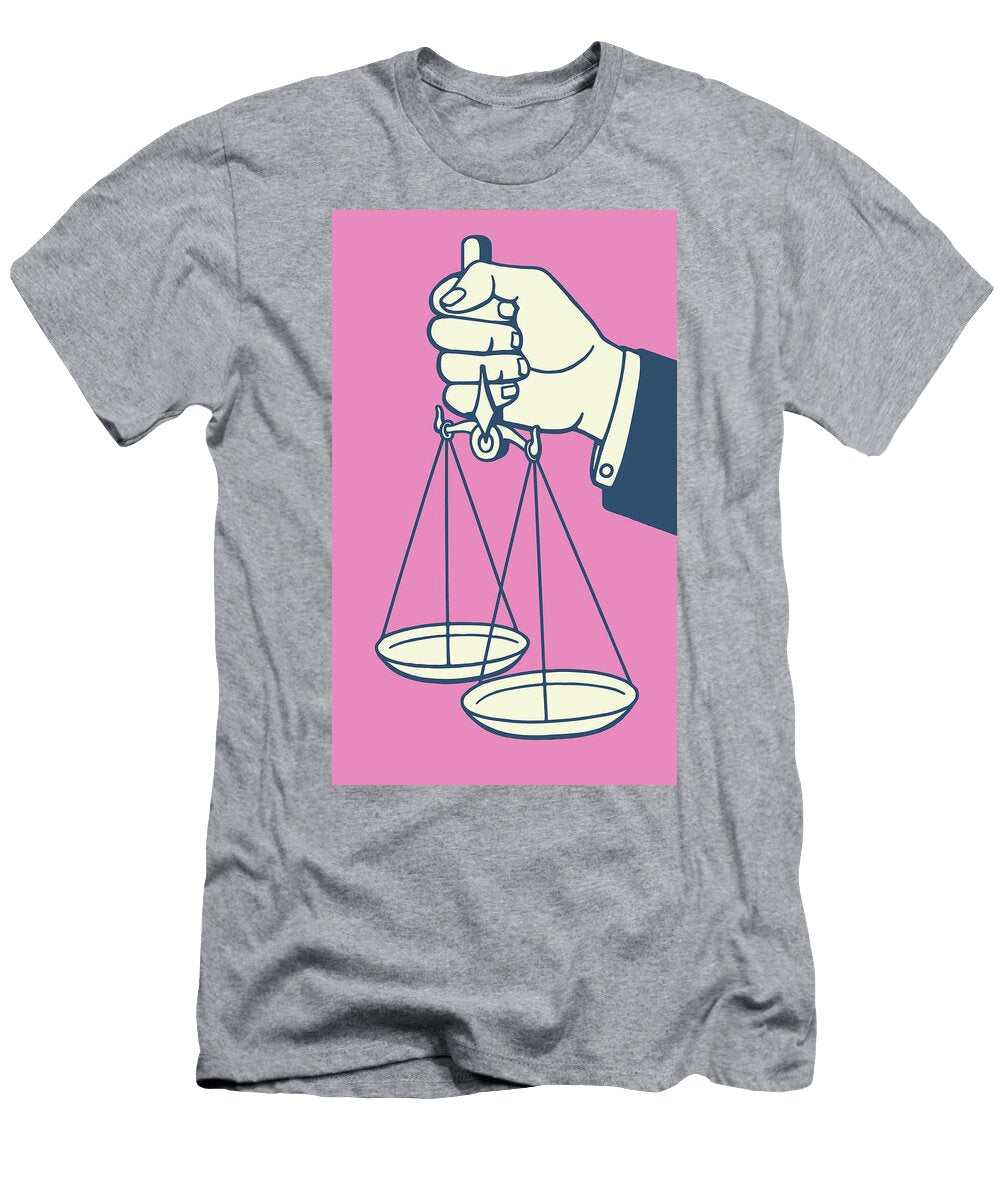 1 Hand Holding Scales Csa Images T-Shirt
