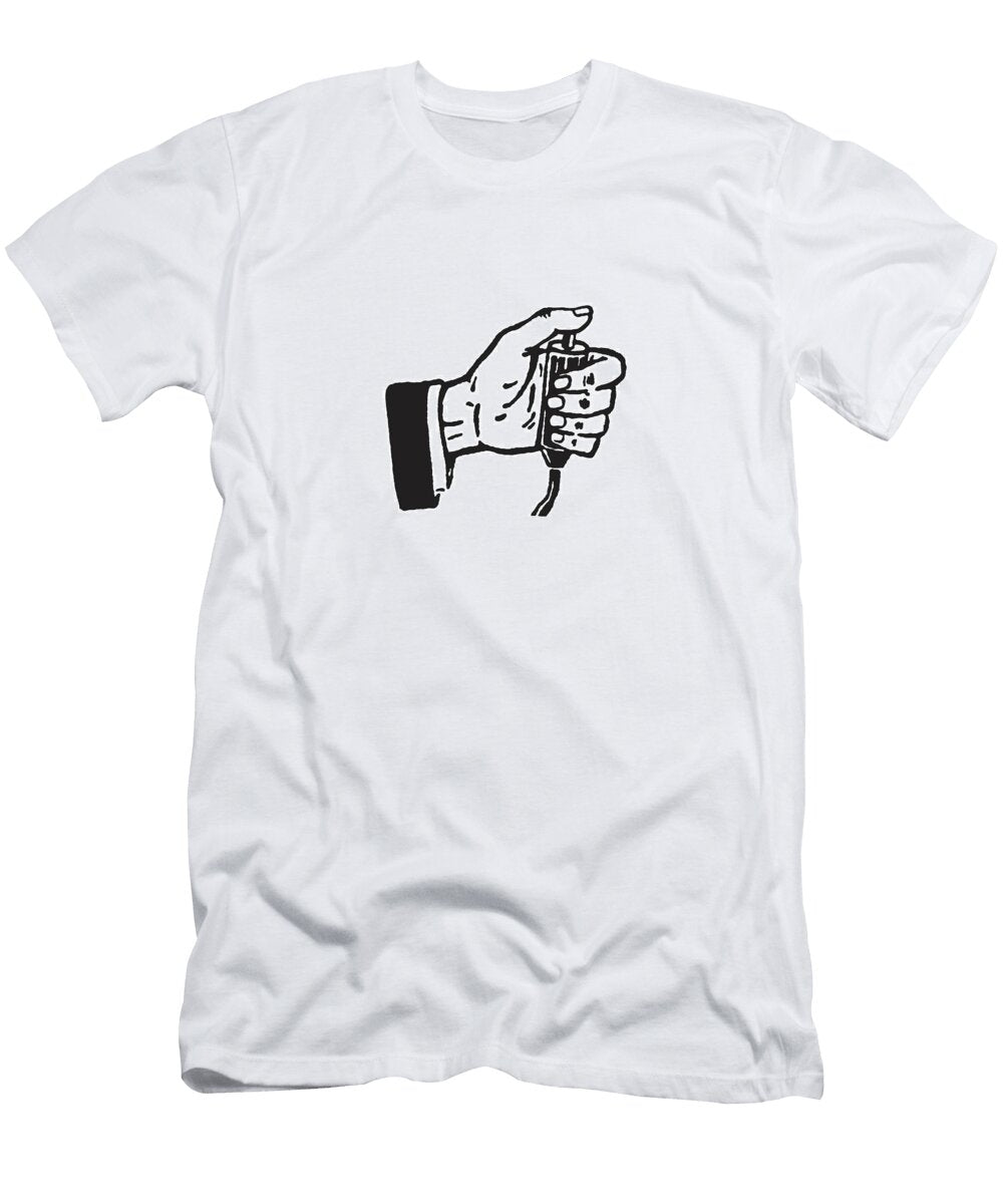 1 Hand with Button to Push Csa Images T-Shirt