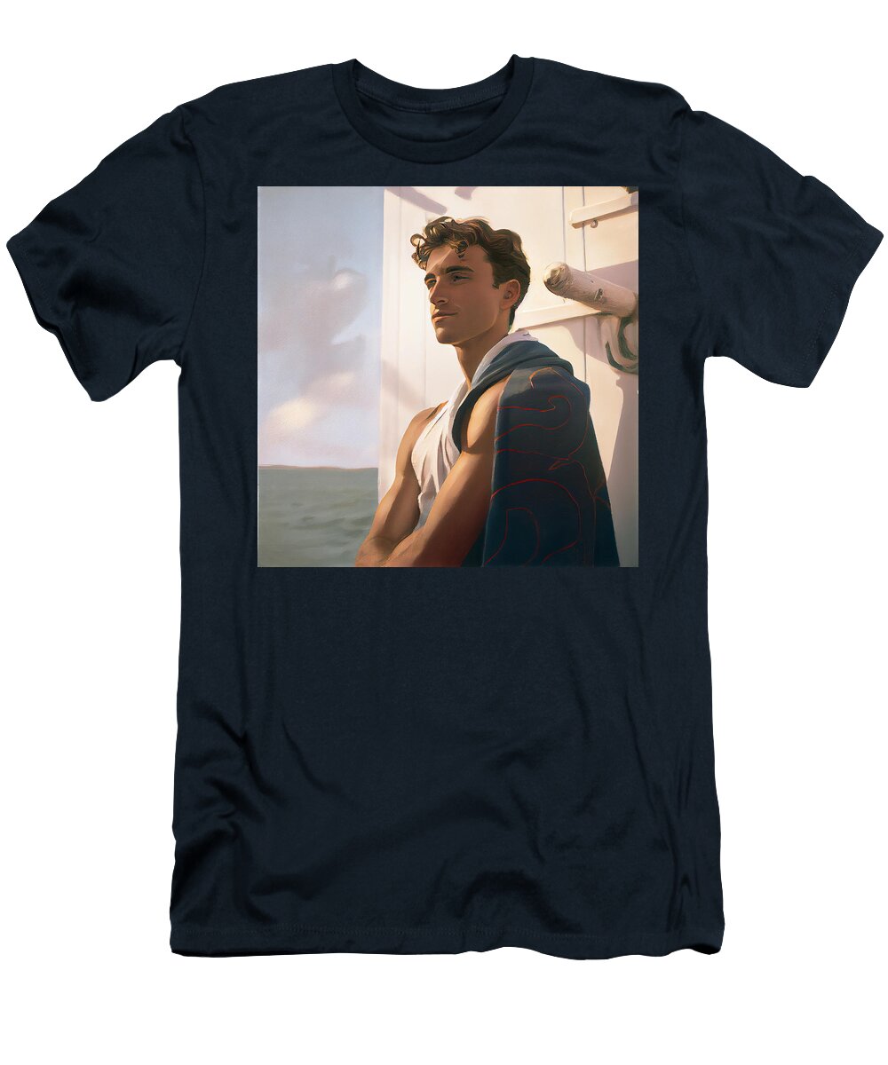 1 Handsome Boy As a Sailor in a Jack Kirby Style By Asar Studios Celestial Images T-Shirt