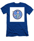 1 Handyman Holding Spanner Circle Cartoon Aloysius Patrimonio T-Shirt