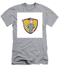 1 Handyman Holding Spanner Crest Cartoon Aloysius Patrimonio T-Shirt