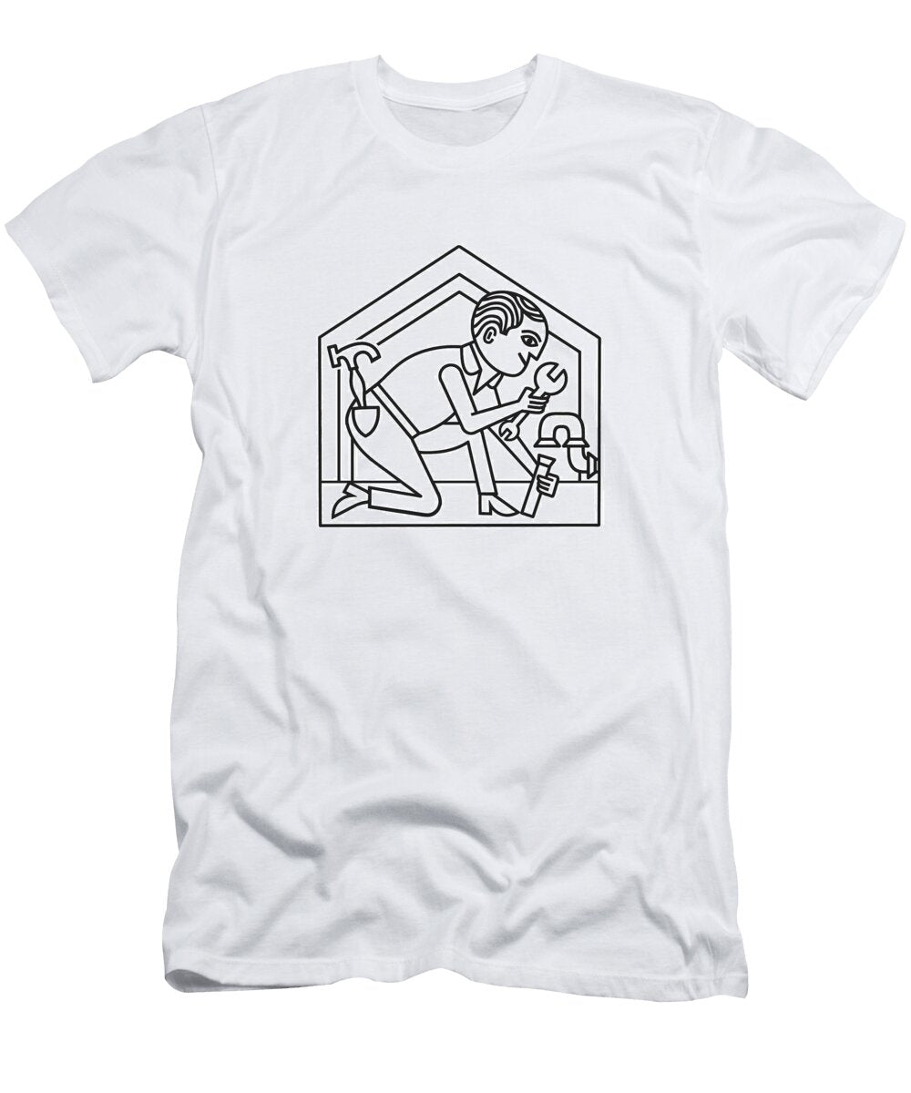 1 Handyman Making Repairs Csa Images T-Shirt