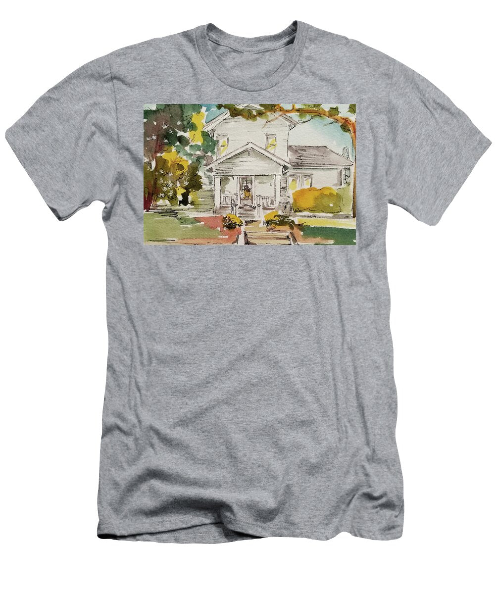 1 Historic Home Watercolor Painting Kim Guthrie T-Shirt