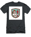 1 Horse Plumber Monkey Wrench Crest Cartoon Aloysius Patrimonio T-Shirt