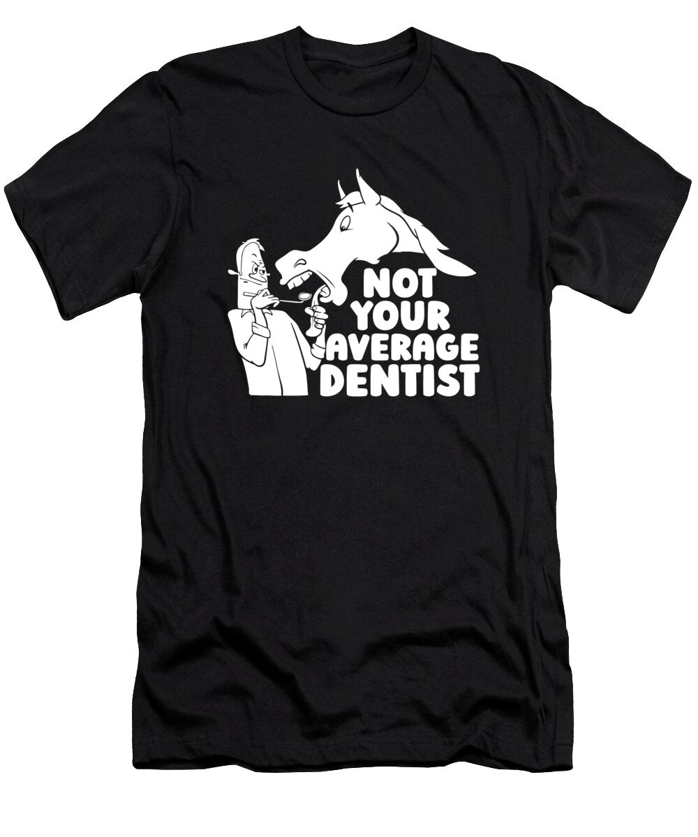 1 Horseback Dentist Rider Horse Riding Crazy Squirrel T-Shirt
