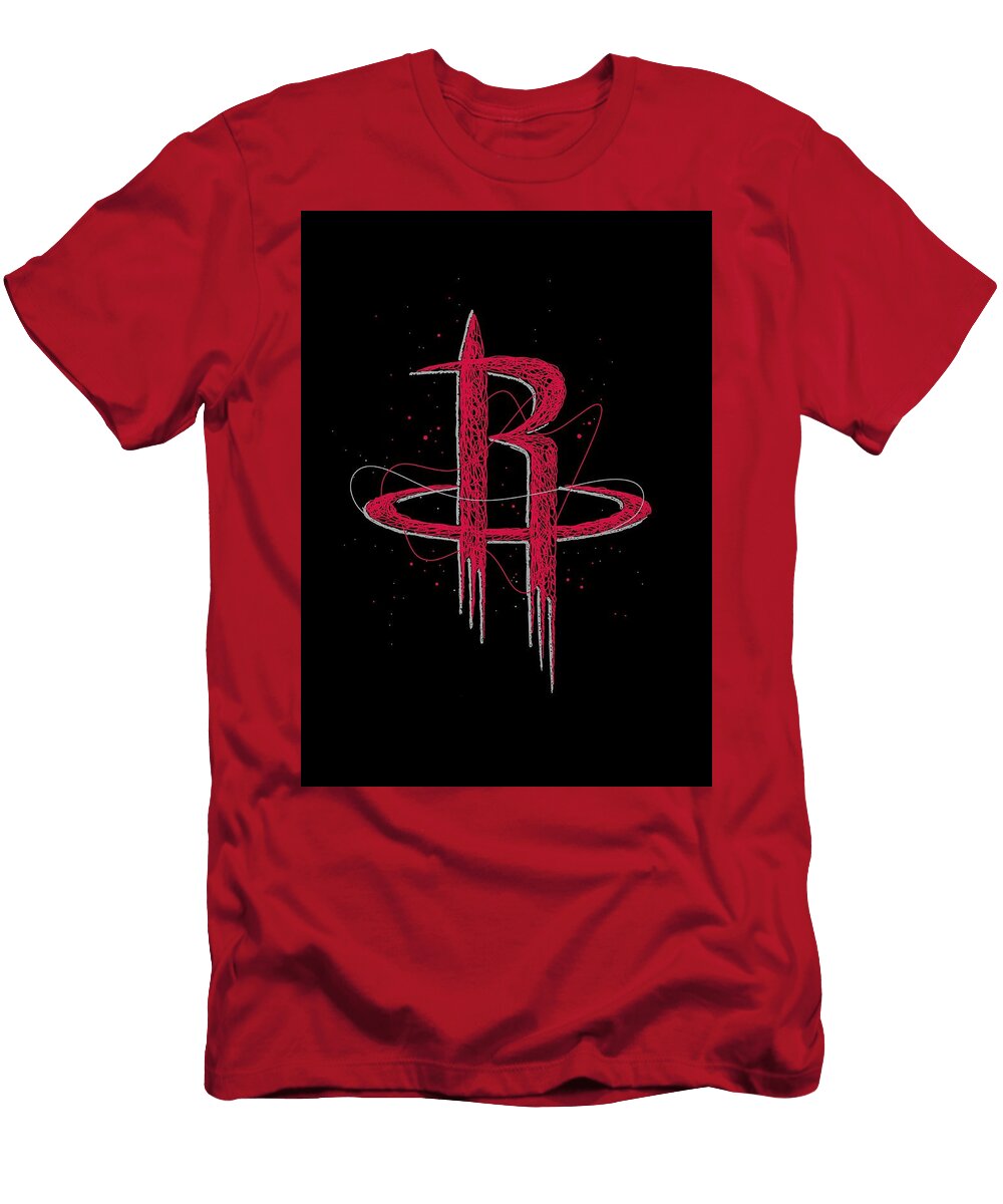 1 Houston Rockets Basketball NBA Logo Symbol Erwin Saputra T-Shirt