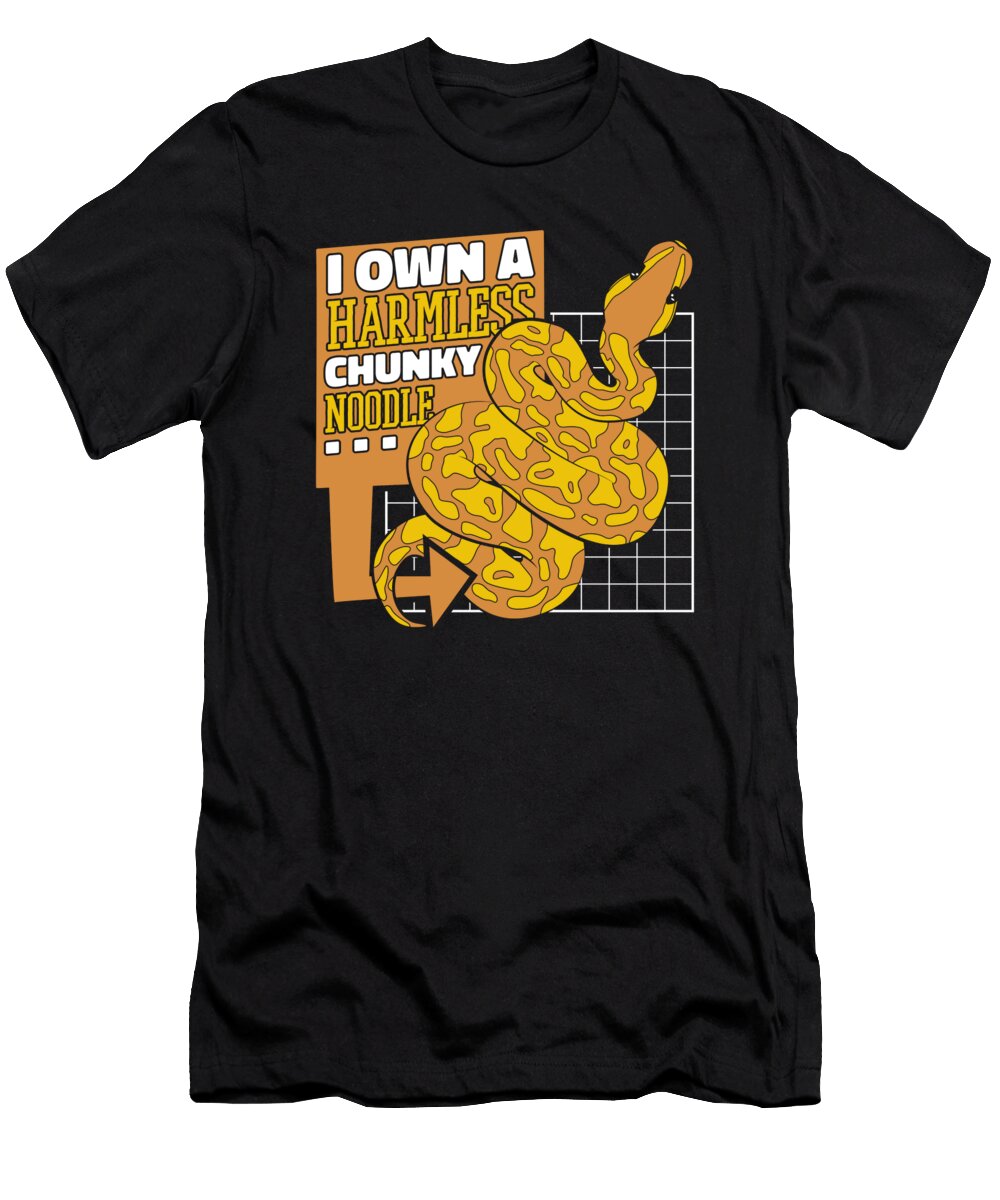 1 I Own a Harmless Chunky Noodle Pythonidae Banana Ball Python Graphics Lab T-Shirt