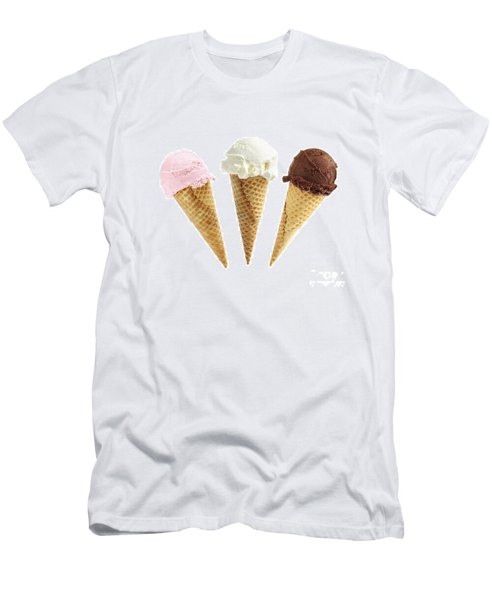 1 Ice Cream in Sugar Cones Elena Elisseeva T-Shirt