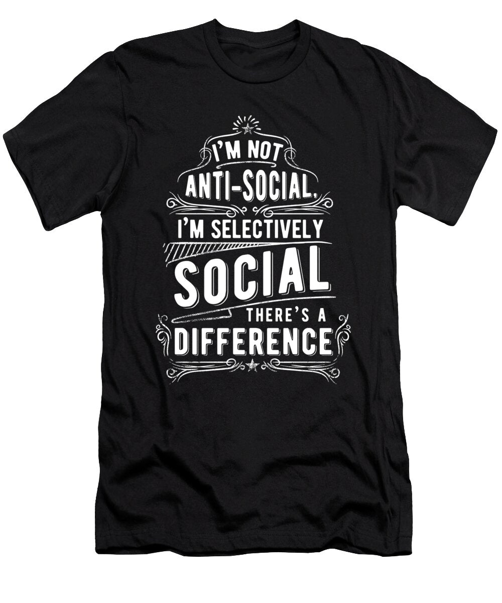 1 Im Not Antisocial Jacob Zelazny T-Shirt