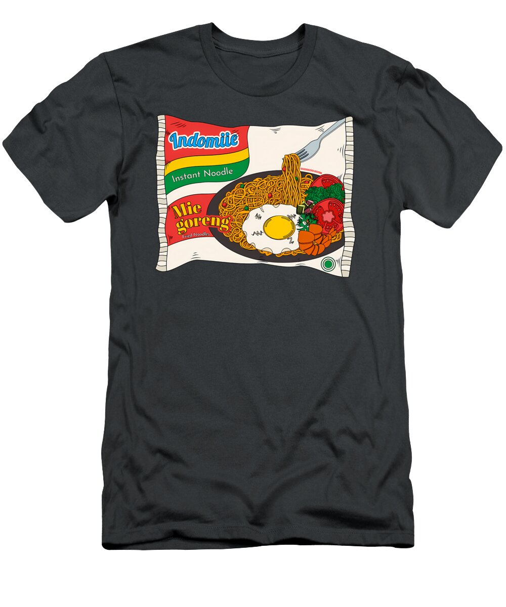 1 Indomiie Goreng Pink Fried Noodle Mi Mie Goreng Warmindo Sibainu T-Shirt