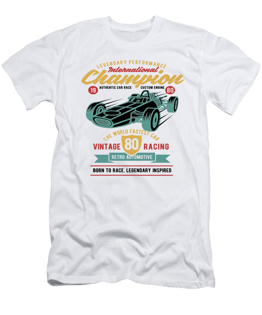 1 International Champion Vintage Racing Car Racer Florian Dold Art T-Shirt