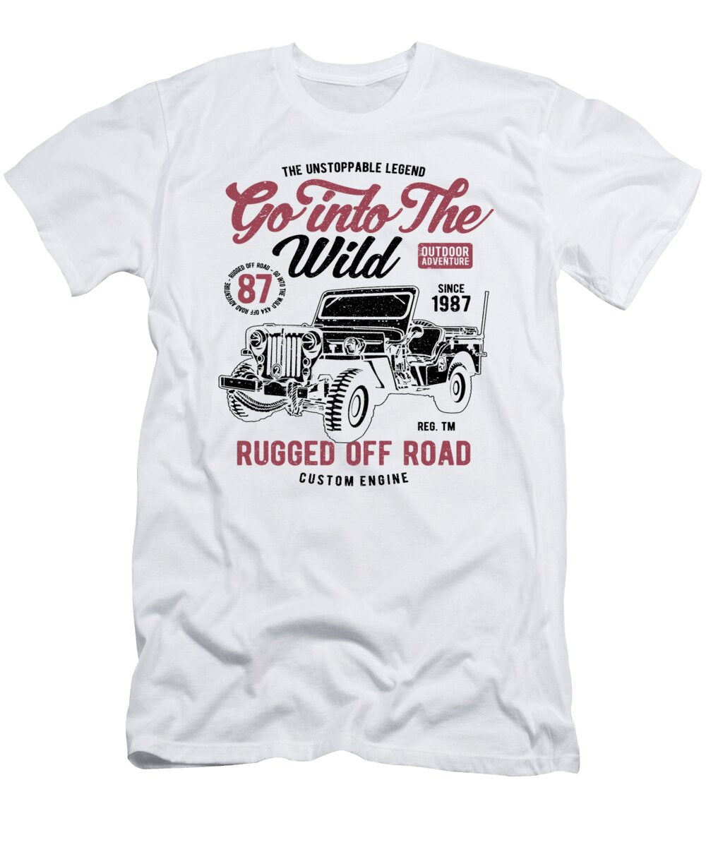 1 Into the Wild Rugged Off Road Custom Engine Truck Florian Dold Art T-Shirt