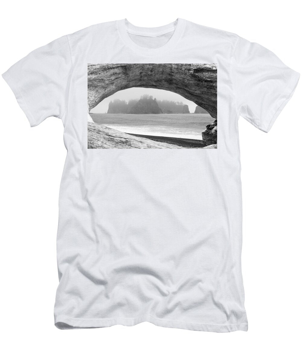 1 Islands in the Fog At Rialto Beach in Olympic National Park Pierre Leclerc T-Shirt