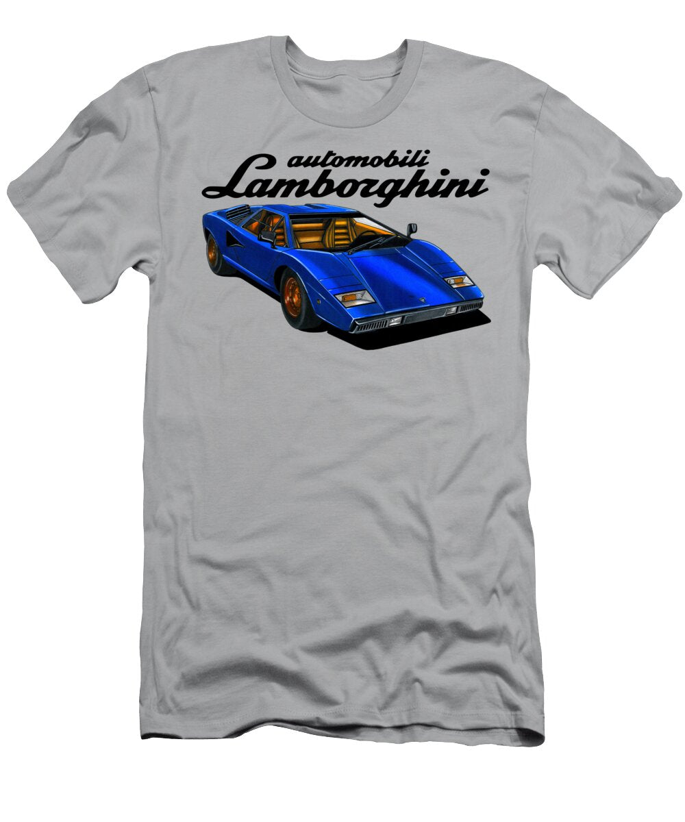 1 Italian Legendary Supercar Lamborghini Countach Lp400 V12 Vladyslav Shapovalenko T-Shirt
