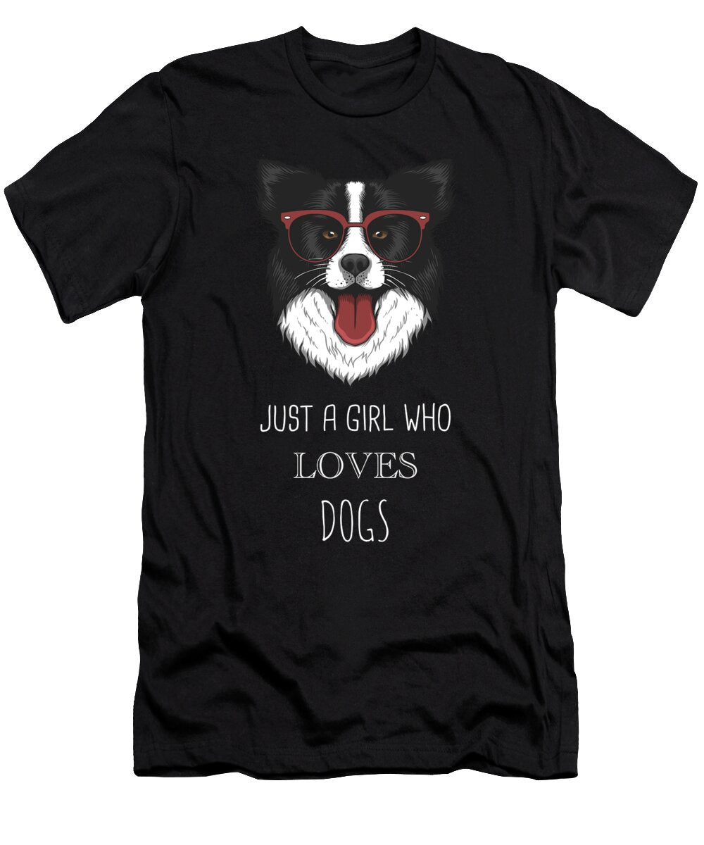 1 Just a Girl Who Loves Dogs Funny Dog Cynto T-Shirt