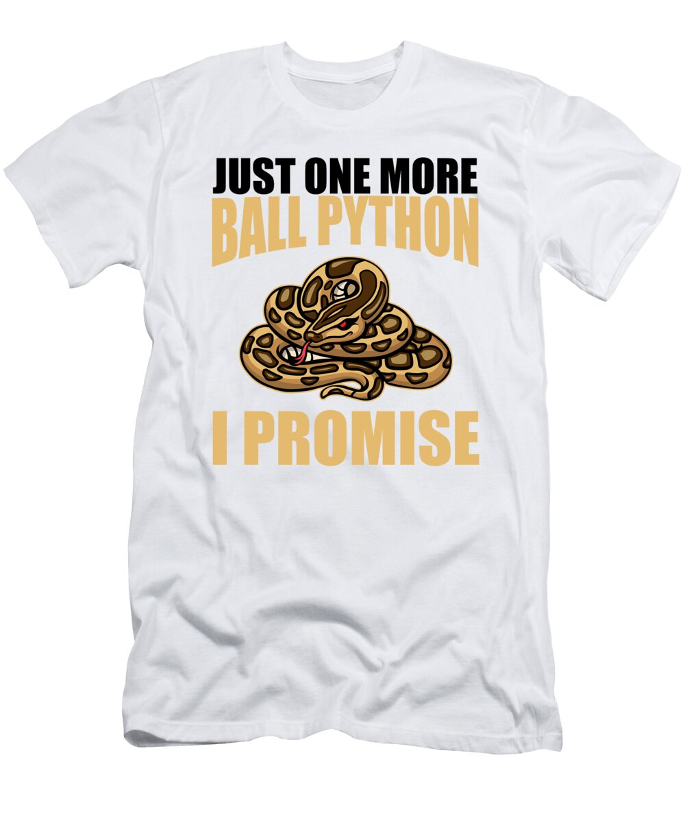 1 Just One More Ball Pythons Snake Boa Pet Reptile Florian Dold Art T-Shirt