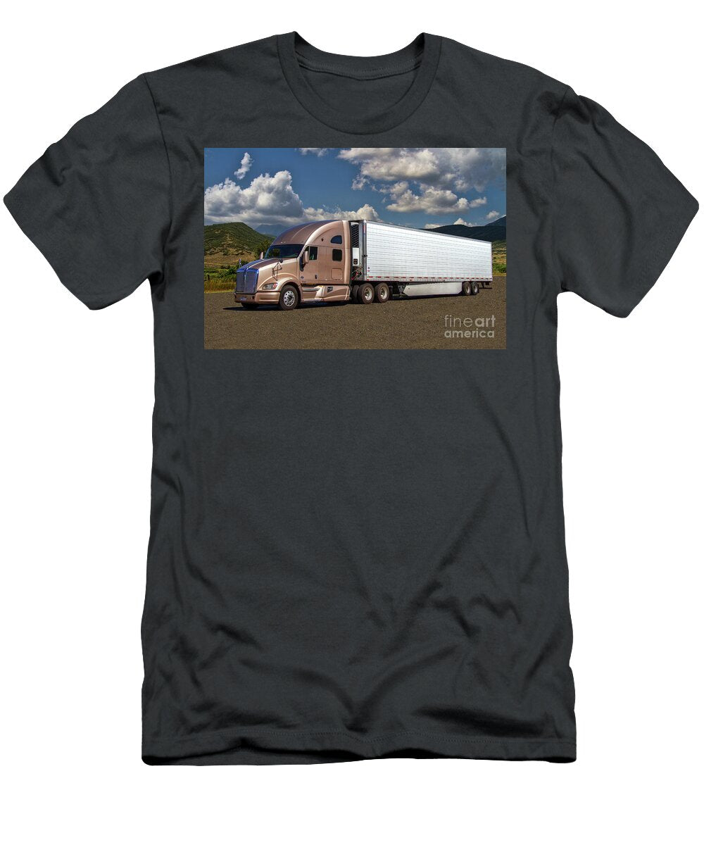 1 Kenworth Semi Truck and Trailer Nick Gray T-Shirt