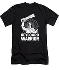 1 Keyboard Warrior Gamer Video Games Knight Keyboard Sword Crazy Squirrel T-Shirt