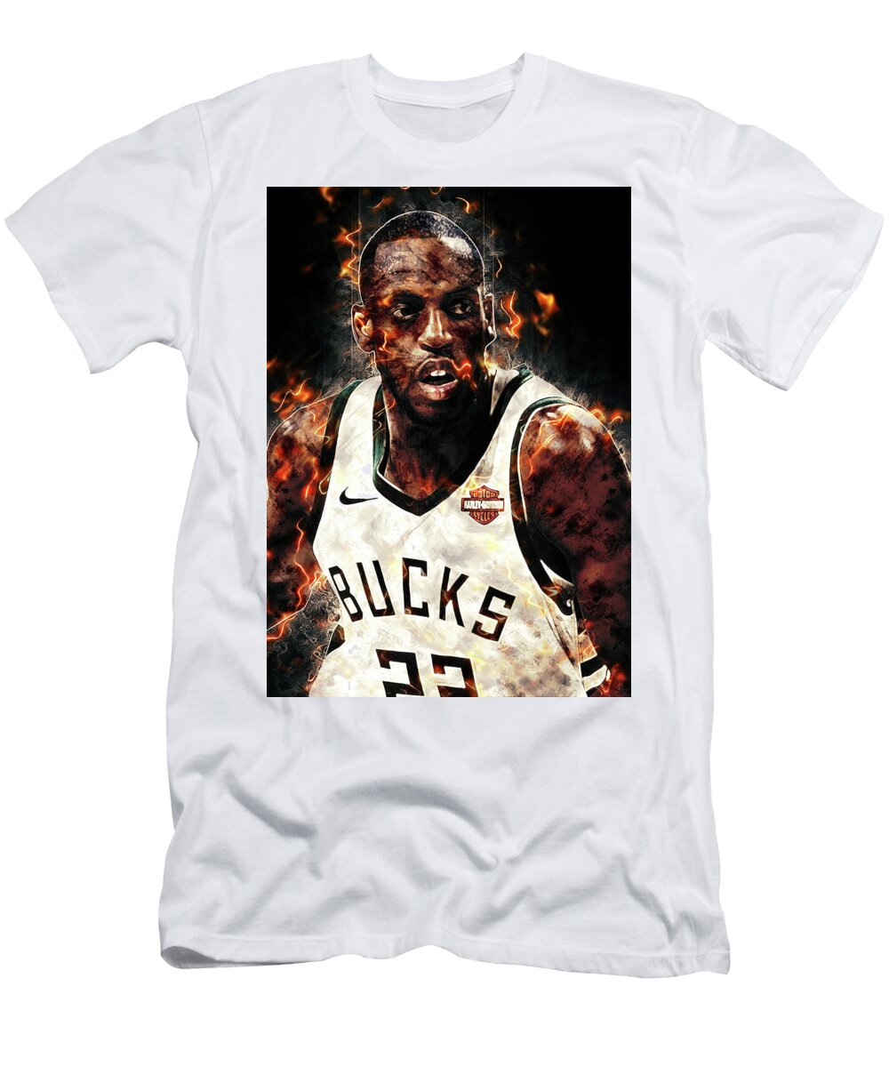 1 Khris Middleton Khris Middleton Khrismiddleton Jameskhristianmiddleton Milwaukee Bucks Detroit Pisto Wrenn Huber T-Shirt