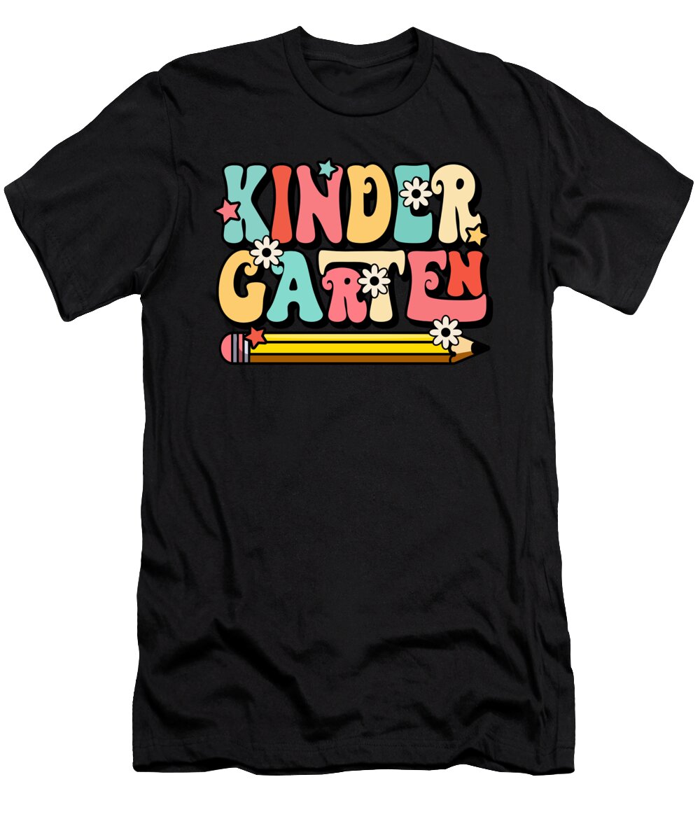 1 Kindergarten Floral Pen School Design Licensed Art T-Shirt