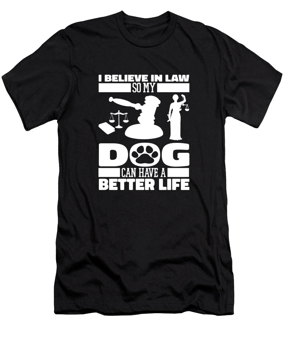 1 Lawyer Dog Jurist Law Attorney Lawyer Crazy Squirrel T-Shirt