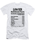 1 Lawyer Nutrition Facts Funny Jensen Cena T-Shirt
