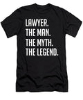 1 Lawyer the Man the Myth the Legend Funny Secret Santa Cal Nyto T-Shirt