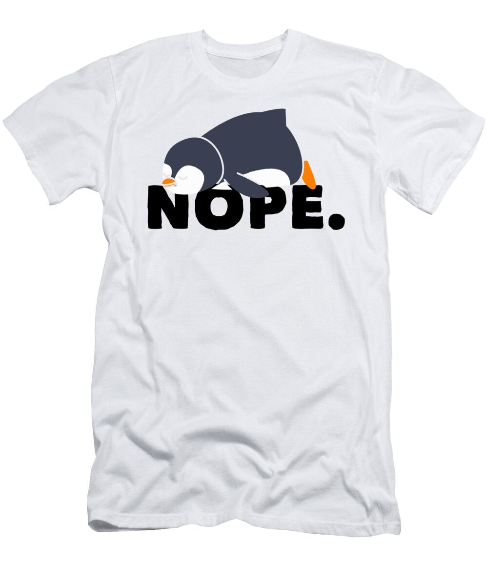 1 Lazy Penguin Relaxed Nope Gift Florian Dold Art T-Shirt