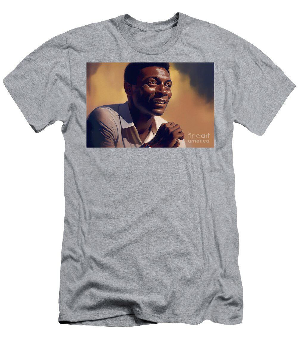 1 Legendary Soccer Player Pele in a Jack Kirby By Asar Studios Celestial Images T-Shirt