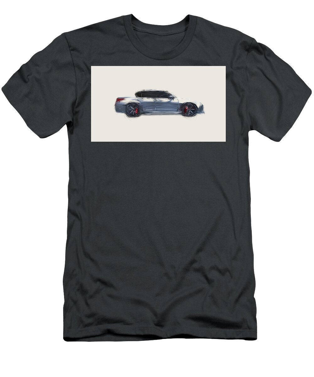 1 Lexus Gs 350 F Sport Supercharged Car Drawing Carstoon Concept T-Shirt
