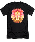 1 Lion Head Polygonal Abstract Colors Leo King Gift Haselshirt T-Shirt