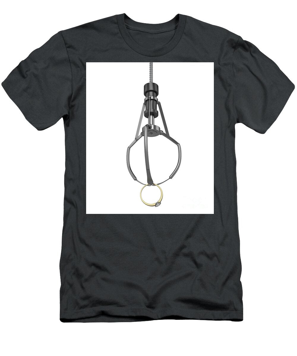 1 Machine Claw Grabbing Ring Allan Swart T-Shirt